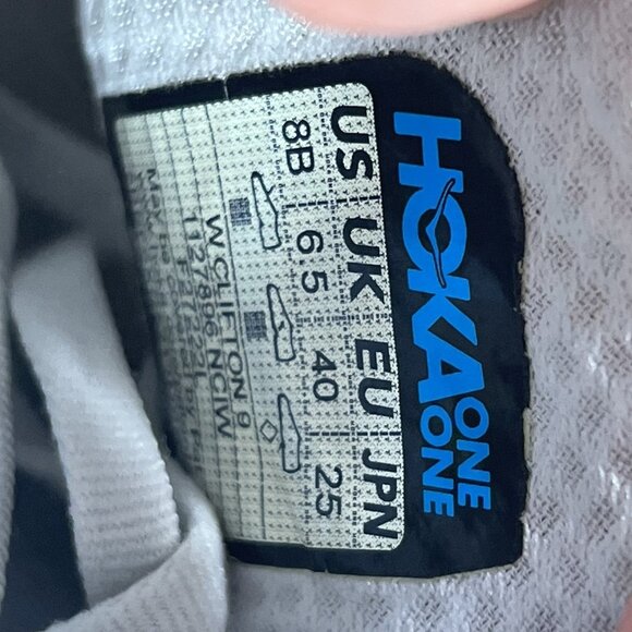 Hoka One One Clifton 9 Women's Size 8 B(Medium) Running Shoes White - Picture 9 of 9